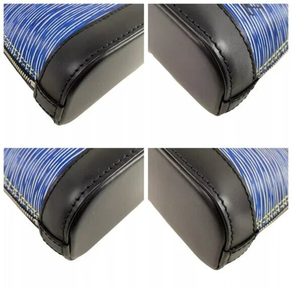 100% Authentic LOUIS VUITTON Nano Alma Epi Denim Handbag 1018-113024 - Picture 6 of 14